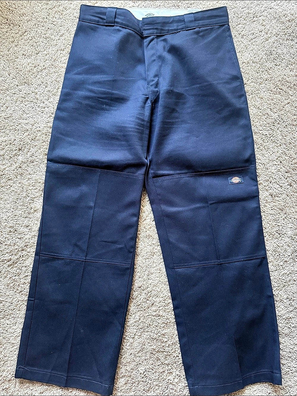 Dickies Loose Fit Double Knee Work Pants Blue
